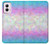 W3747 Trans Flag Polygon Case Cover Custodia e Flip Case per Motorola Moto G Power 5G (2024)