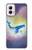 W3802 Dream Whale Pastel Fantasy Case Cover Custodia e Flip Case per Motorola Moto G Power 5G (2024)