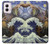 W3851 World of Art Van Gogh Hokusai Da Vinci Case Cover Custodia e Flip Case per Motorola Moto G Power 5G (2024)