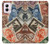 W3900 Stamps Case Cover Custodia e Flip Case per Motorola Moto G Power 5G (2024)