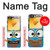 W2521 Cute Nerd Owl Cartoon Case Cover Custodia e Flip Case per Samsung Galaxy Z Flip 6