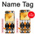 W3421 Black Orange White Argyle Plaid Case Cover Custodia e Flip Case per Samsung Galaxy Z Flip 6