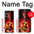 W0415 Fire Guitar Burn Case Cover Custodia e Flip Case per Samsung Galaxy Z Fold 6