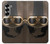 W2645 Vintage Brown Goggles Motorcycle Helmet Case Cover Custodia e Flip Case per Samsung Galaxy Z Fold 6