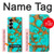 W2688 Aqua Copper Turquoise Gemstone Graphic Case Cover Custodia e Flip Case per Samsung Galaxy Z Fold 6