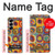 W3409 Squares Concentric Circles Case Cover Custodia e Flip Case per Samsung Galaxy Z Fold 6