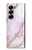 W3482 Soft Pink Marble Graphic Print Case Cover Custodia e Flip Case per Samsung Galaxy Z Fold 6