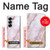W3482 Soft Pink Marble Graphic Print Case Cover Custodia e Flip Case per Samsung Galaxy Z Fold 6