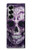 W3582 Purple Sugar Skull Case Cover Custodia e Flip Case per Samsung Galaxy Z Fold 6