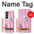 W3805 Flamingo Pink Pastel Case Cover Custodia e Flip Case per Samsung Galaxy Z Fold 6