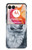 W0123 Grim White Wolf Case Cover Custodia e Flip Case per Motorola Razr 50 Ultra