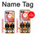 W3421 Black Orange White Argyle Plaid Case Cover Custodia e Flip Case per Motorola Razr 50 Ultra