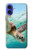W1377 Ocean Sea Turtle Case Cover Custodia e Flip Case per iPhone 16