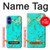 W2377 Turquoise Gemstone Texture Graphic Printed Case Cover Custodia e Flip Case per iPhone 16