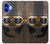 W2645 Vintage Brown Goggles Motorcycle Helmet Case Cover Custodia e Flip Case per iPhone 16
