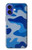 W2958 Army Blue Camo Camouflage Case Cover Custodia e Flip Case per iPhone 16