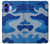 W2958 Army Blue Camo Camouflage Case Cover Custodia e Flip Case per iPhone 16