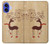 W3081 Wooden Raindeer Graphic Printed Case Cover Custodia e Flip Case per iPhone 16