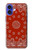 W3355 Bandana Red Pattern Case Cover Custodia e Flip Case per iPhone 16