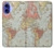 W3418 Vintage World Map Case Cover Custodia e Flip Case per iPhone 16