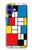 W3814 Piet Mondrian Line Art Composition Case Cover Custodia e Flip Case per iPhone 16
