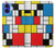 W3814 Piet Mondrian Line Art Composition Case Cover Custodia e Flip Case per iPhone 16