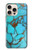 W2685 Aqua Turquoise Gemstone Graphic Printed Case Cover Custodia e Flip Case per iPhone 16 pro