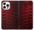 W2879 Red Arowana Fish Scale Case Cover Custodia e Flip Case per iPhone 16 pro