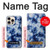 W3439 Fabric Indigo Tie Dye Case Cover Custodia e Flip Case per iPhone 16 pro