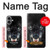 W2823 Black Wolf Blue Eyes Face Case Cover Custodia e Flip Case per iPhone 16 plus