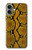W3365 Yellow Python Skin Graphic Print Case Cover Custodia e Flip Case per iPhone 16 plus