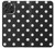 W2299 Black Polka Dots Case Cover Custodia e Flip Case per iPhone 16 pro max