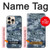 W2346 Navy Camo Camouflage Graphic Case Cover Custodia e Flip Case per iPhone 16 pro max