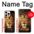 W3182 Lion Case Cover Custodia e Flip Case per iPhone 16 pro max