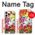 W3205 Retro Art Flowers Case Cover Custodia e Flip Case per iPhone 16 pro max