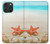 W3212 Sea Shells Starfish Beach Case Cover Custodia e Flip Case per iPhone 16 pro max