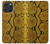 W3365 Yellow Python Skin Graphic Print Case Cover Custodia e Flip Case per iPhone 16 pro max