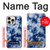 W3439 Fabric Indigo Tie Dye Case Cover Custodia e Flip Case per iPhone 16 pro max