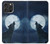 W3693 Grim White Wolf Full Moon Case Cover Custodia e Flip Case per iPhone 16 pro max