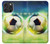 W3844 Glowing Football Soccer Ball Case Cover Custodia e Flip Case per iPhone 16 pro max
