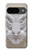W0574 Tiger Carving Case Cover Custodia e Flip Case per Google Pixel 9
