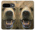 W0840 Grizzly Bear Face Case Cover Custodia e Flip Case per Google Pixel 9