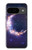 W3324 Crescent Moon Galaxy Case Cover Custodia e Flip Case per Google Pixel 9