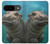 W3871 Cute Baby Hippo Hippopotamus Case Cover Custodia e Flip Case per Google Pixel 9