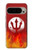 W2803 Fire Red Devil Spear Symbol Case Cover Custodia e Flip Case per Google Pixel 9 Pro