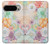 W3705 Pastel Floral Flower Case Cover Custodia e Flip Case per Google Pixel 9 Pro