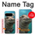 W3871 Cute Baby Hippo Hippopotamus Case Cover Custodia e Flip Case per Google Pixel 9 Pro