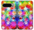 W3292 Colourful Disco Star Case Cover Custodia e Flip Case per Google Pixel 9 Pro XL