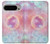 W3709 Pink Galaxy Case Cover Custodia e Flip Case per Google Pixel 9 Pro XL