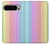W3849 Colorful Vertical Colors Case Cover Custodia e Flip Case per Google Pixel 9 Pro XL